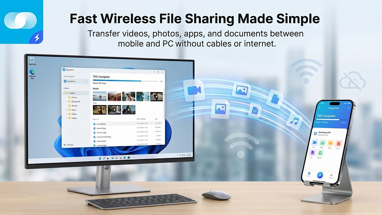easyshare for pc wireless file transfer